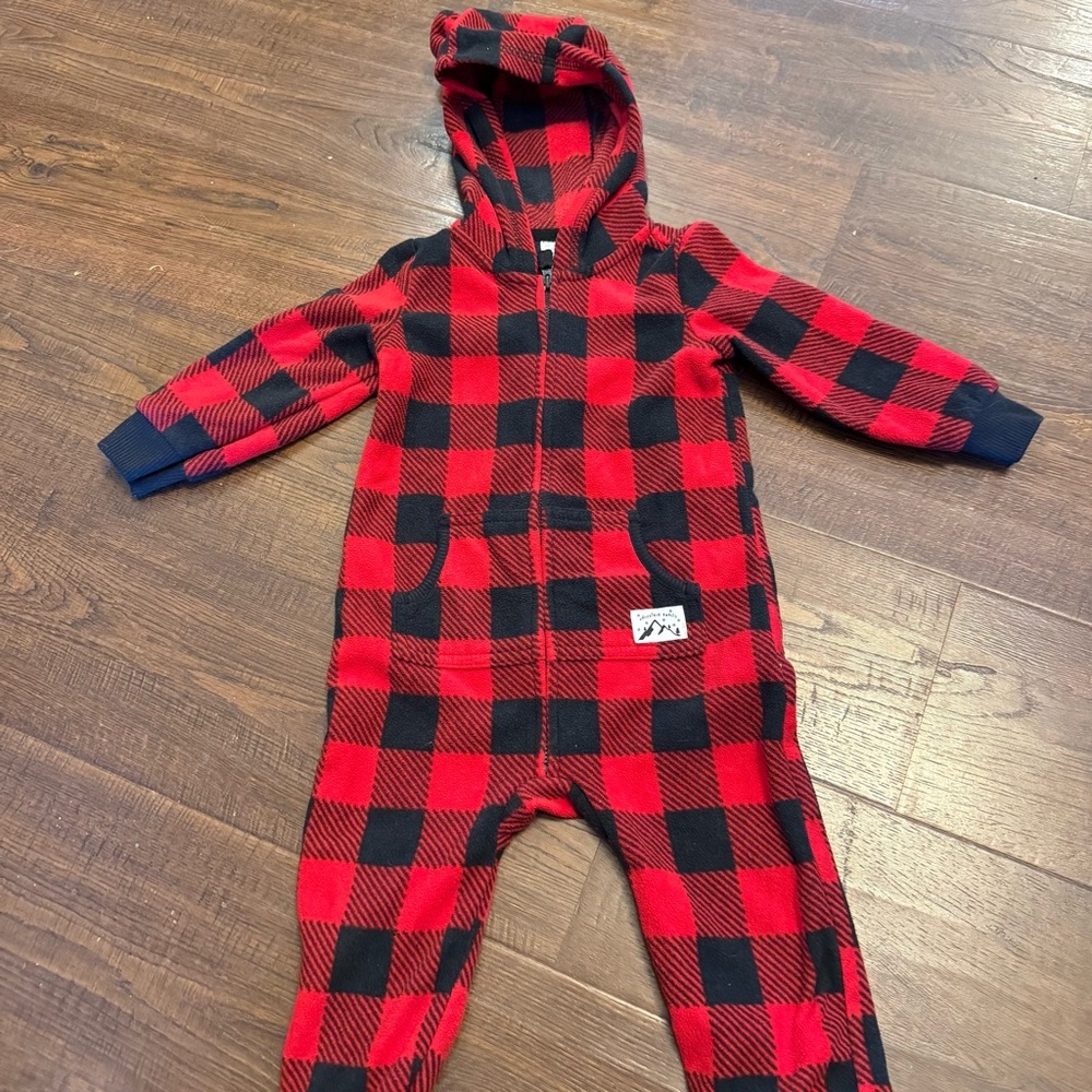 Carter’s Toddler Buffalo Check Fleece Outfit